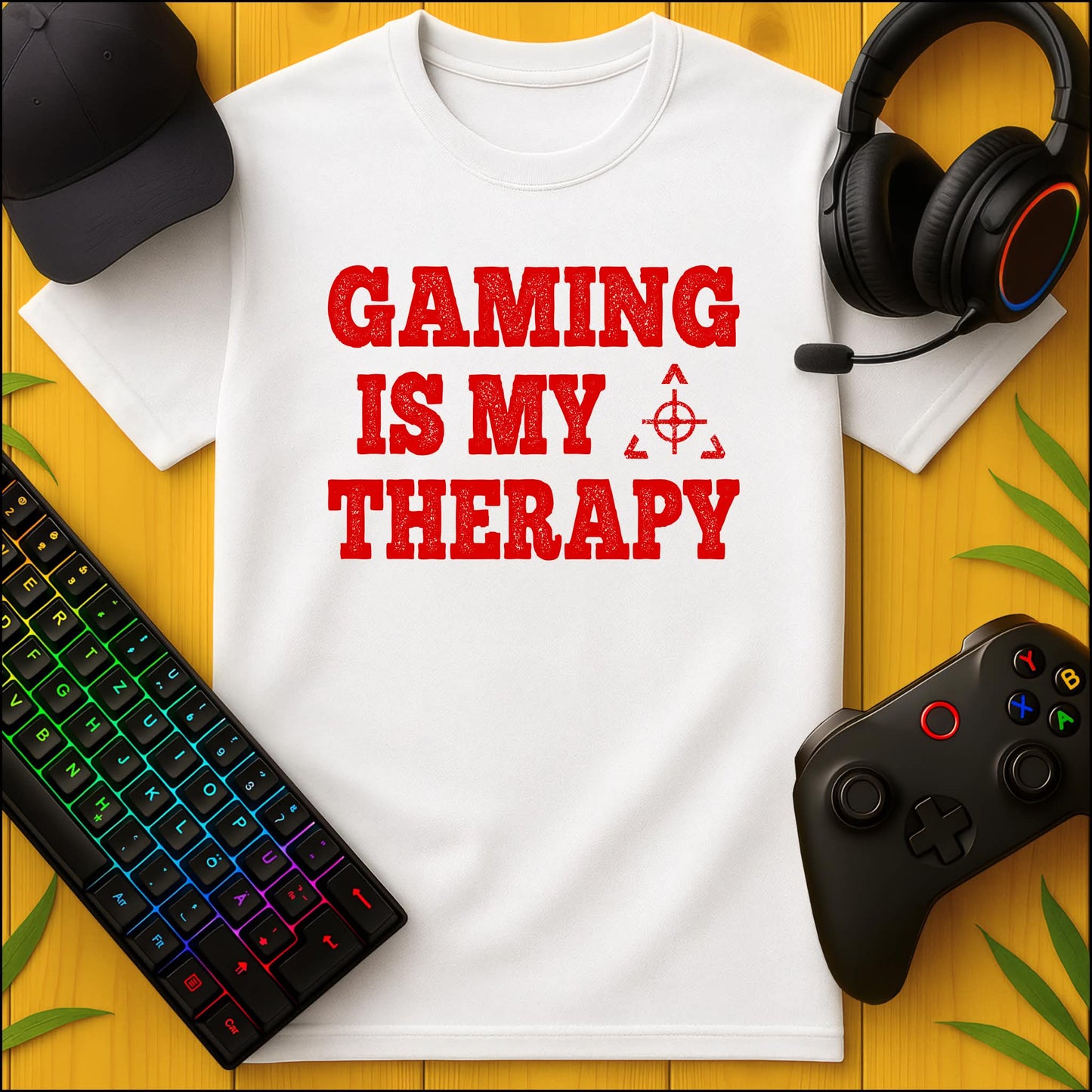 Gaming is my Therapy T-Shirt für Kids
