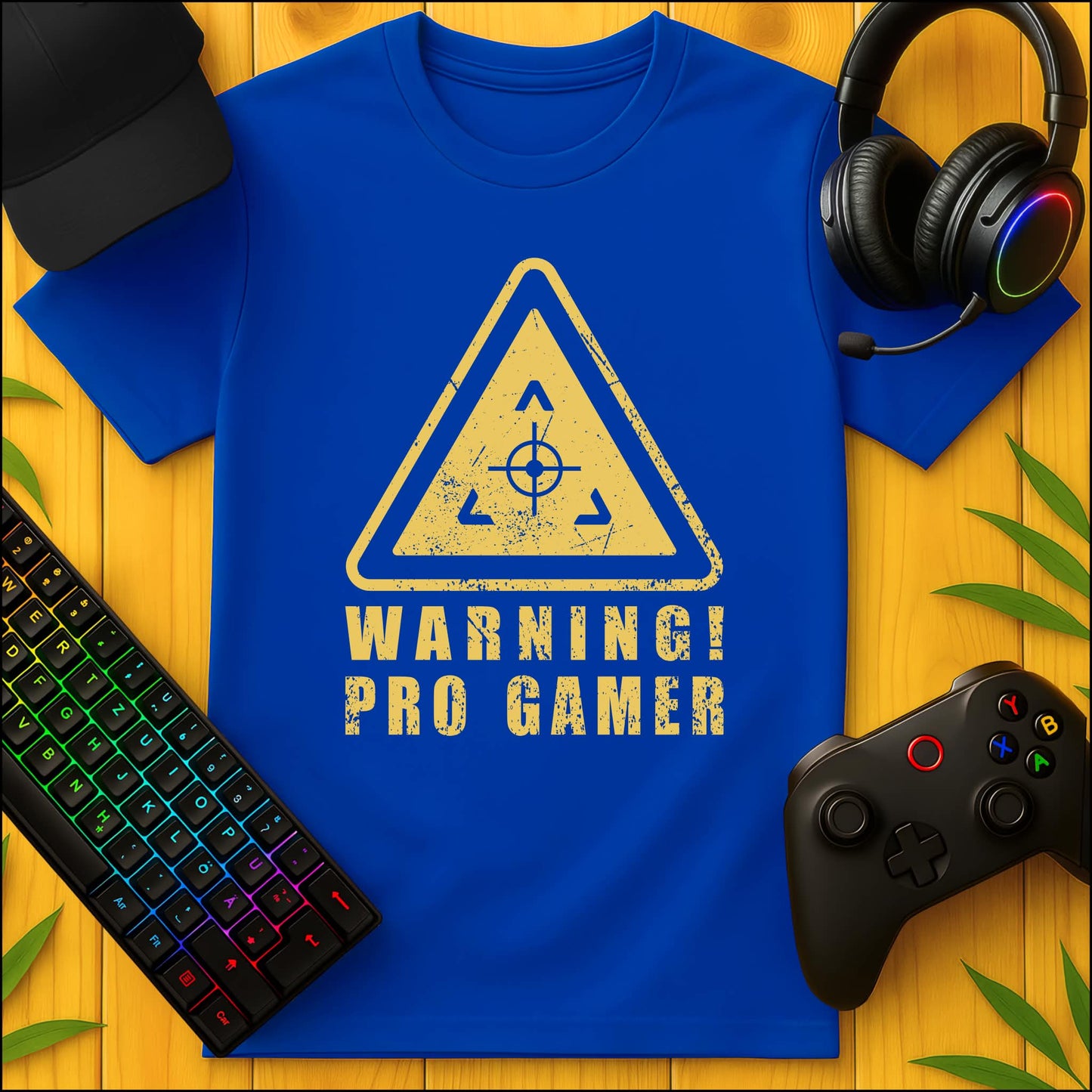 Warning Pro Gamer T-Shirt für Kids