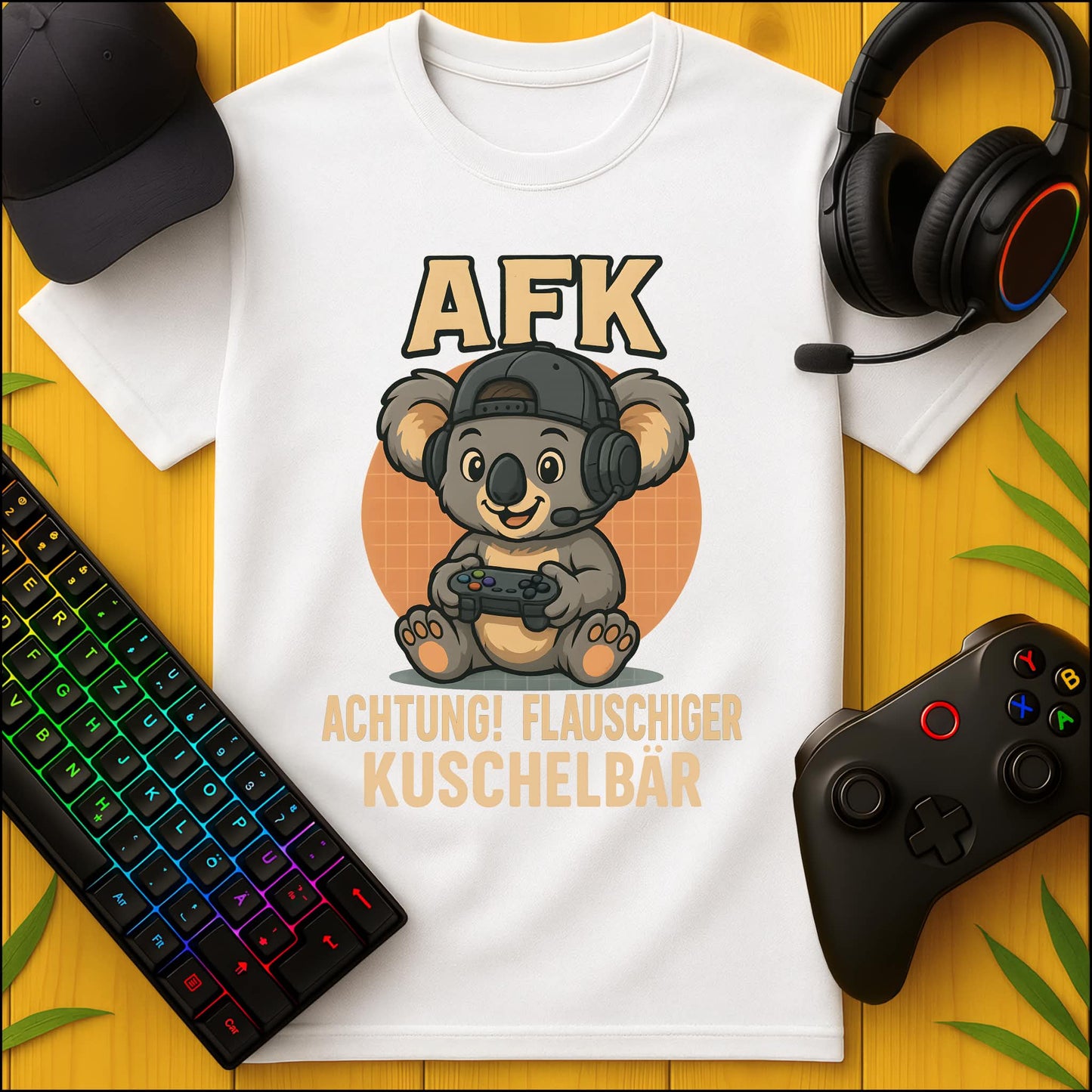 AFK Achtung flauschiger Kuschelbär T-Shirt für Kids