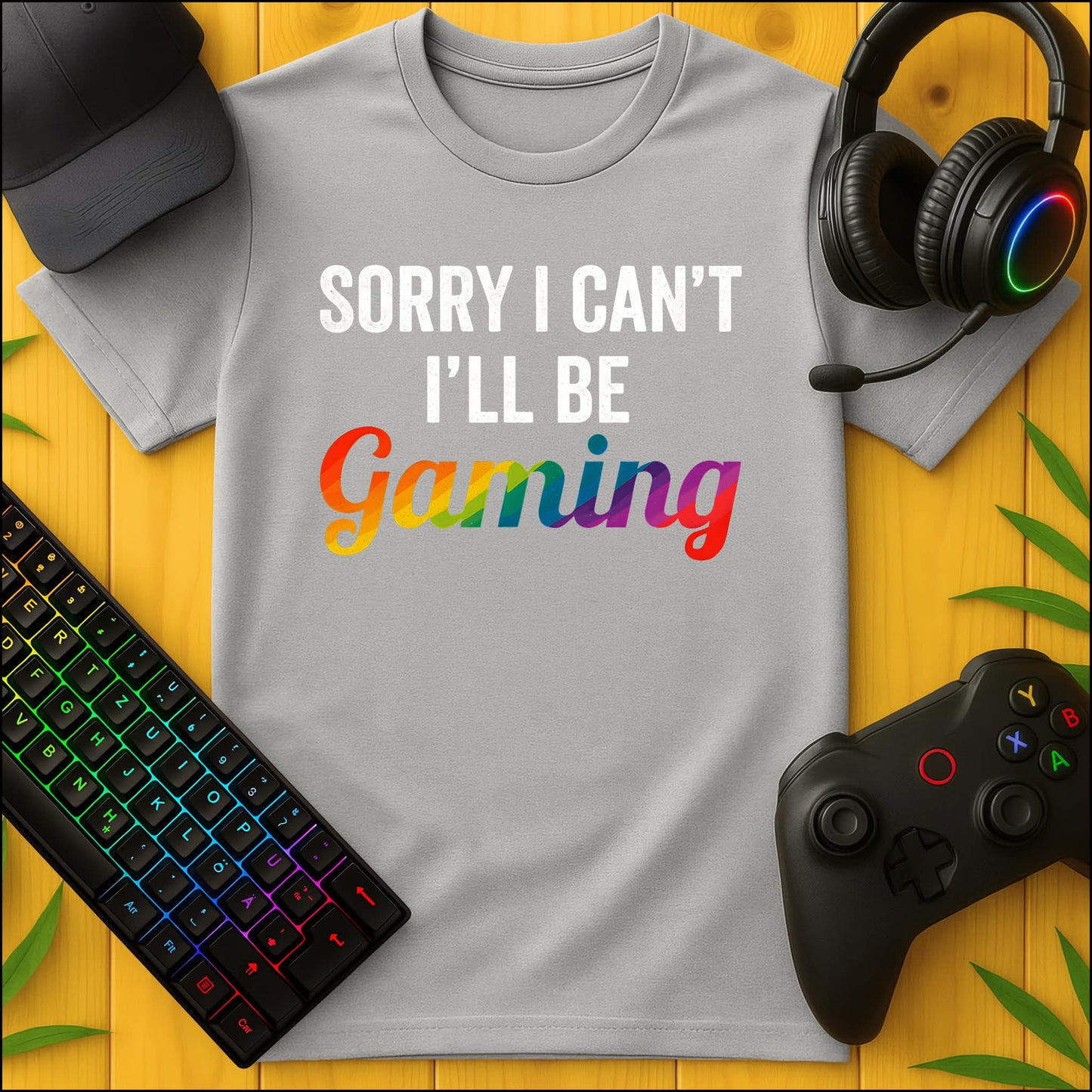 Sorry I cant Gaming bunt T-Shirt für Kids