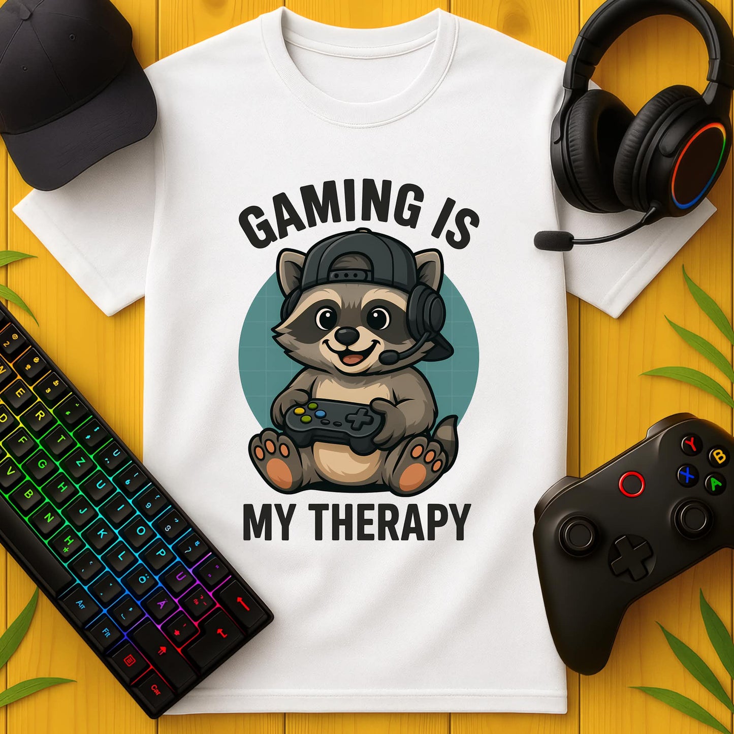 Gaming is my Therapy T-Shirt für Kids