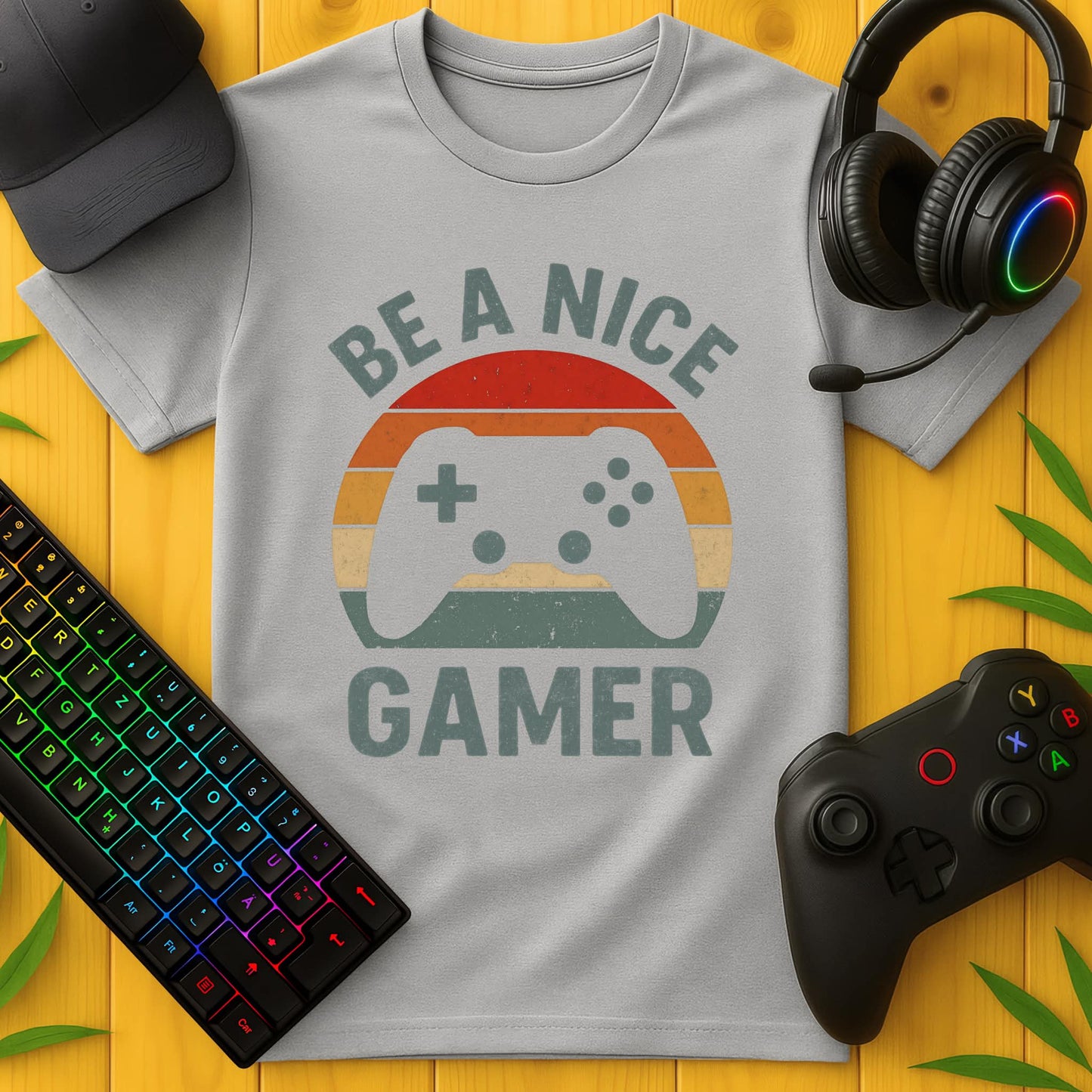 Be a Nice Gamer T-Shirt für Kids