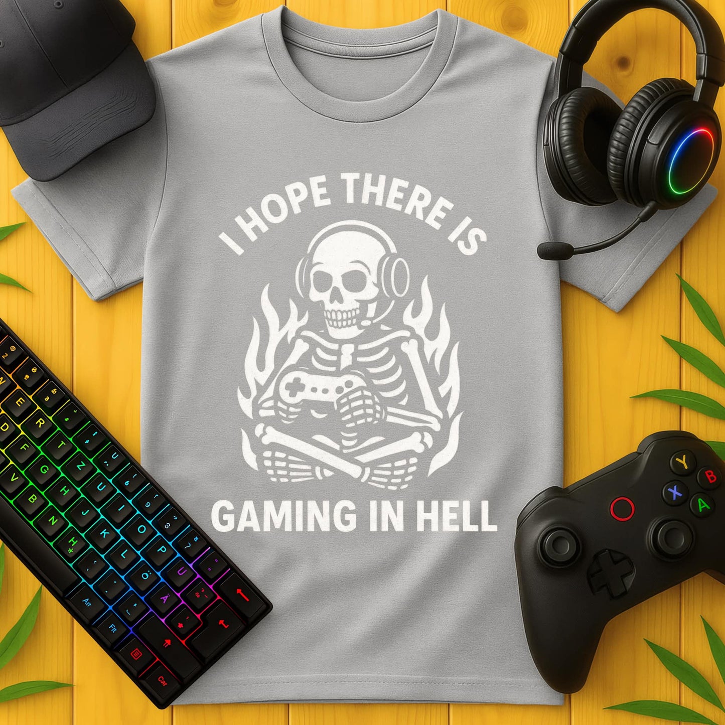 Gaming in Hell T-Shirt für Kids