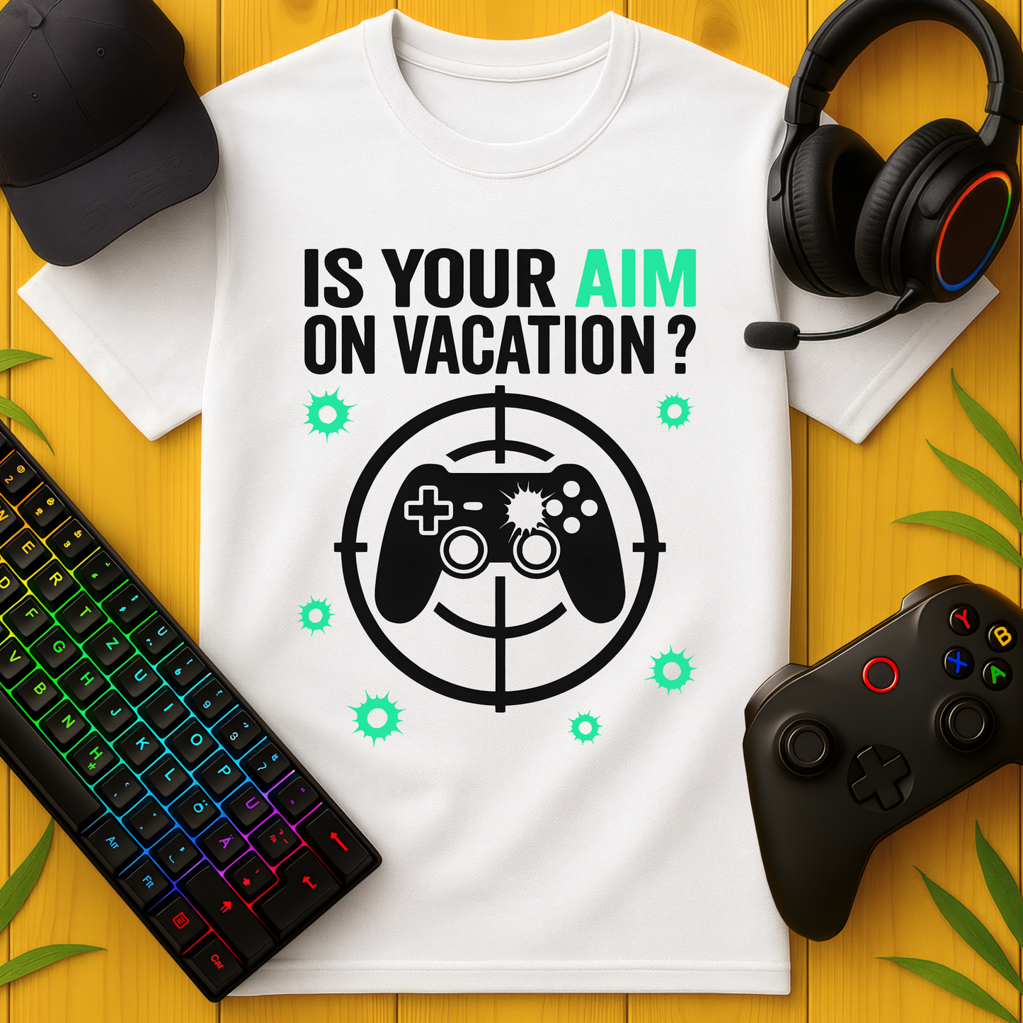 Aim on Vacation? farbig T-Shirt für Kids