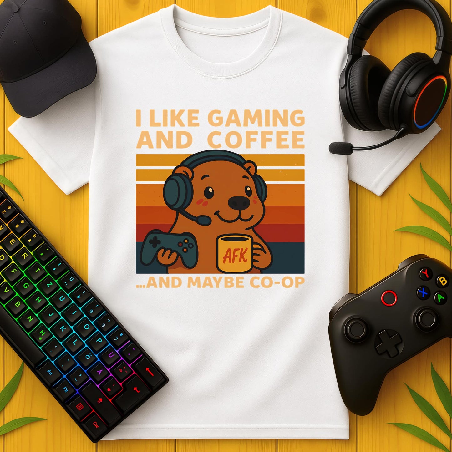 I Like Gaming Coffe and Co-Op T-Shirt