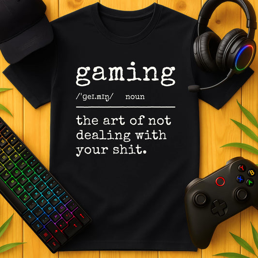 Gaming Definition The Art Typewriter T-Shirt