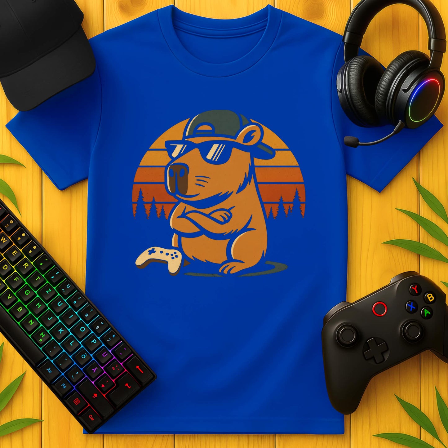 Gaming Capybara T-Shirt für Kids