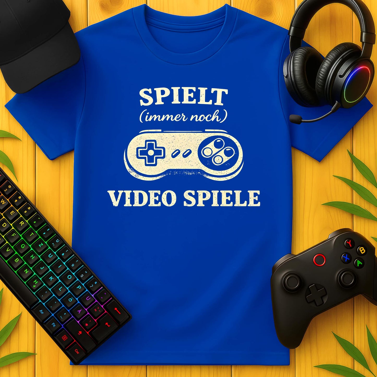 Spielt Video Spiele SW T-Shirt