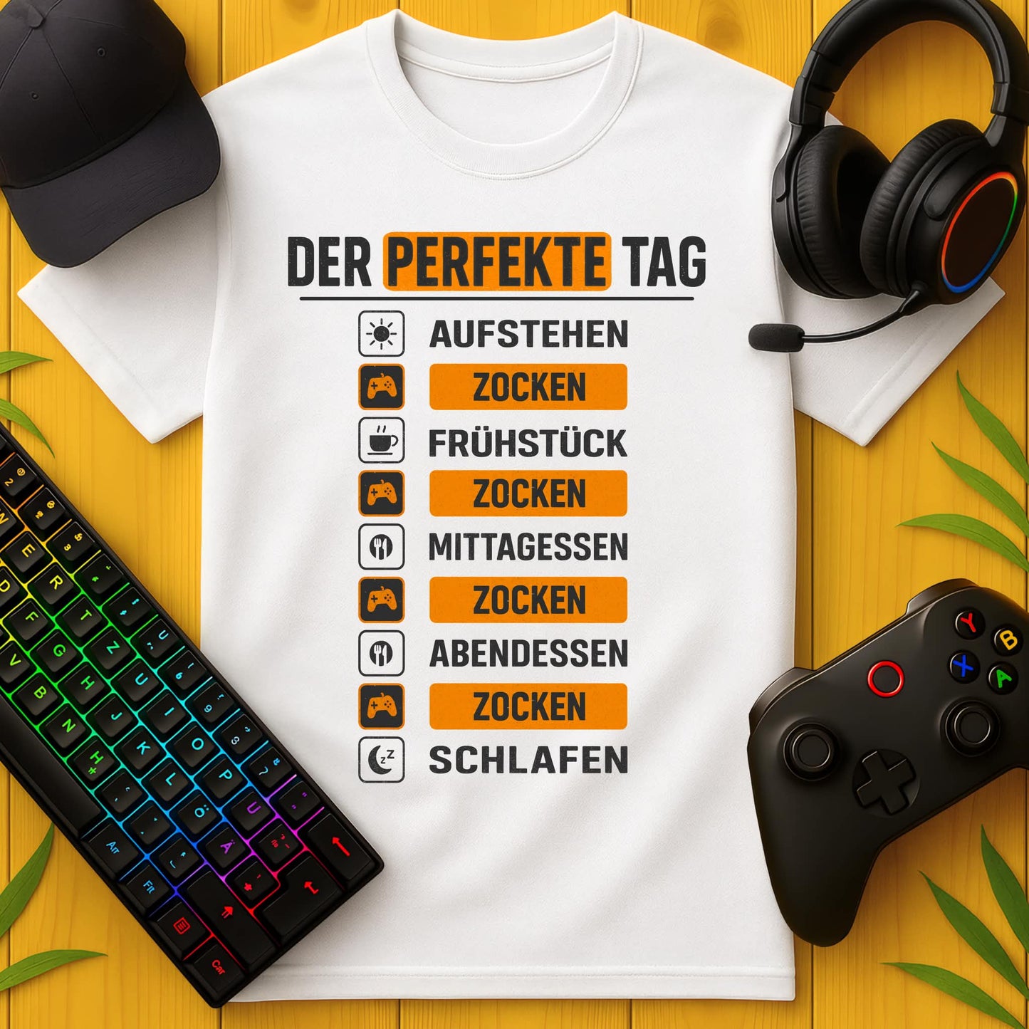 Der perfekte Tag Zocken T-Shirt
