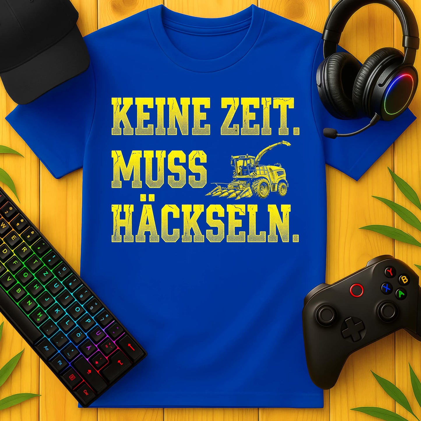 Keine Zeit muss Häckseln T-Shirt für Kids