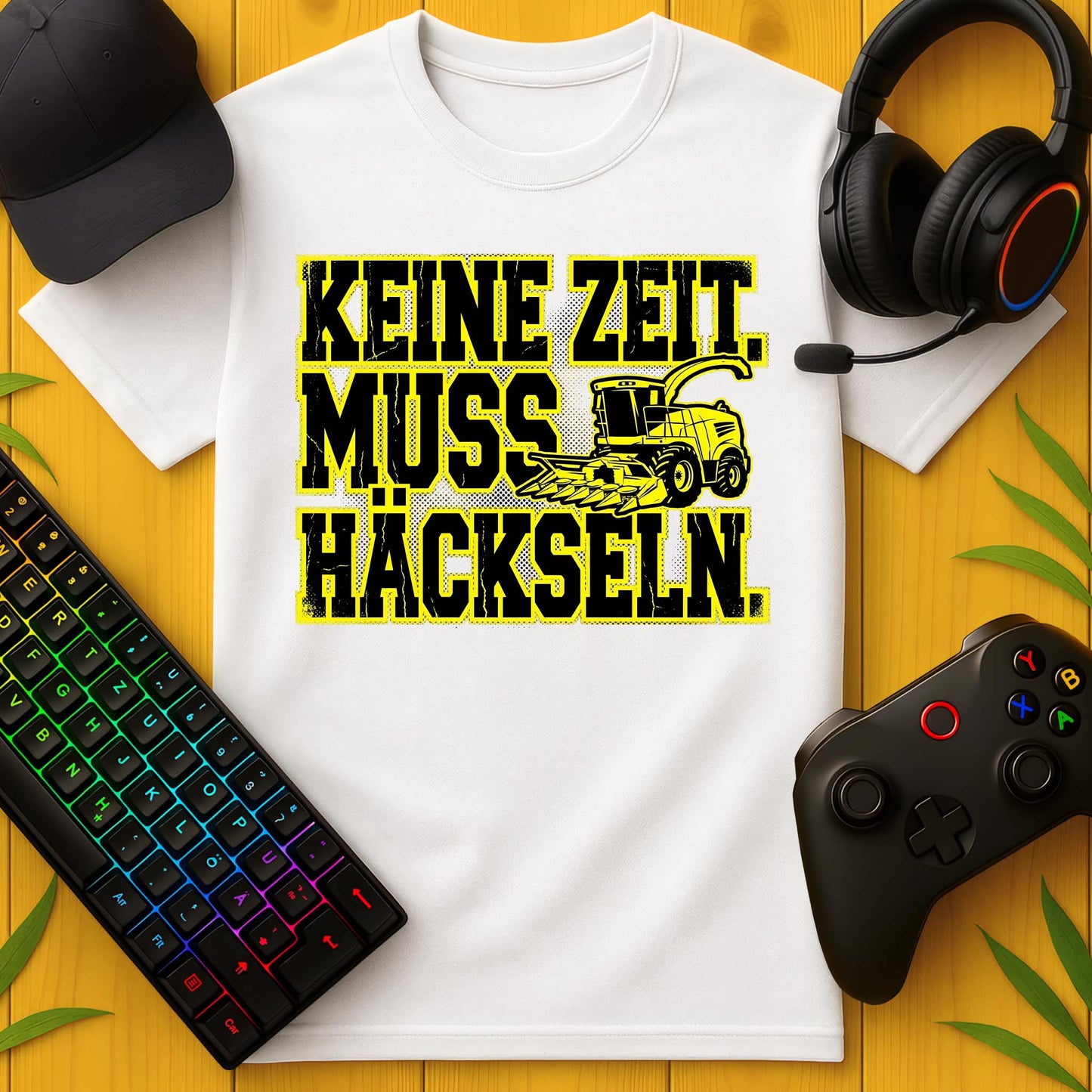 Keine Zeit muss Häckseln T-Shirt