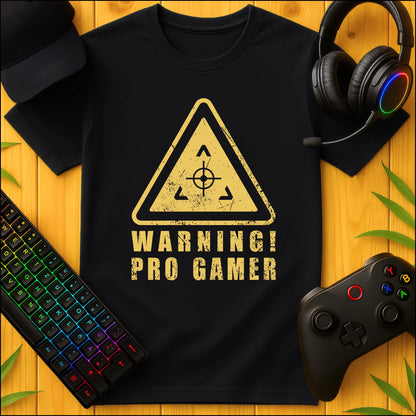 Warning Pro Gamer T-Shirt für Kids