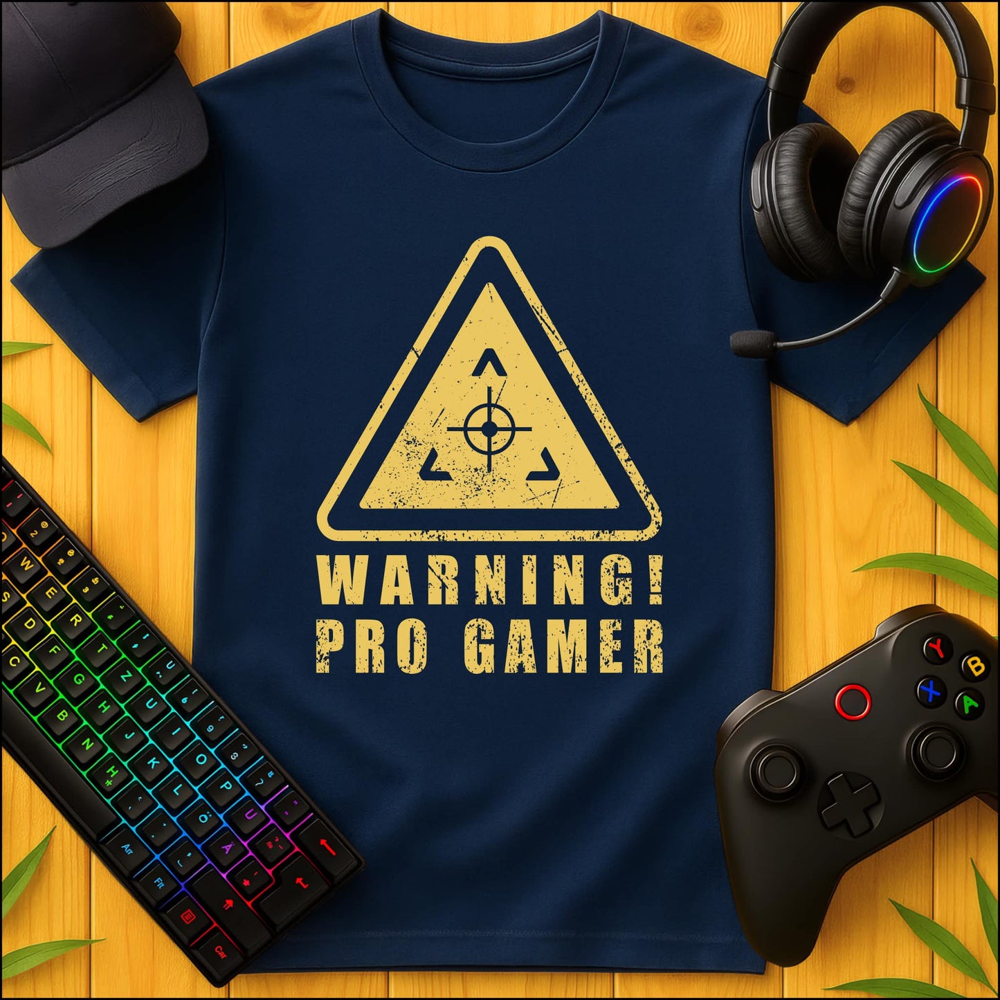 Warning Pro Gamer T-Shirt für Kids