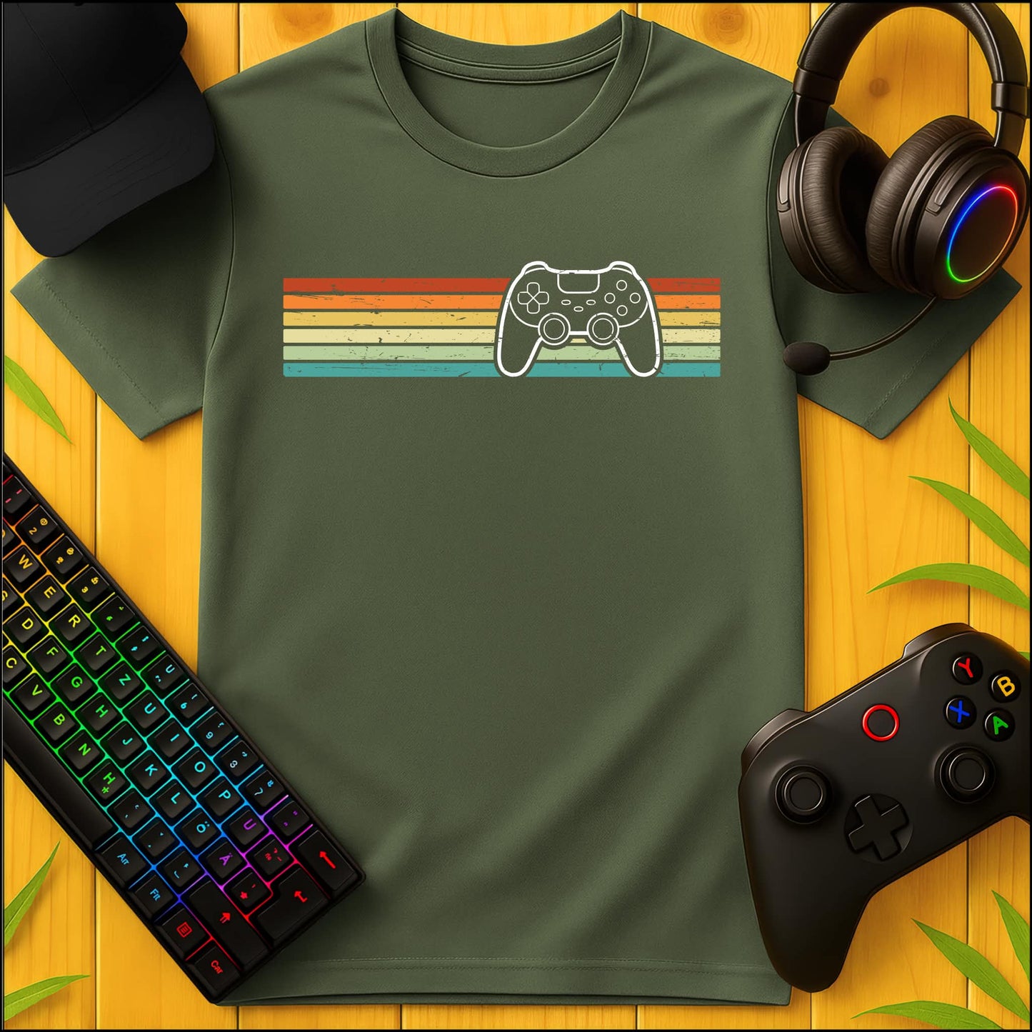 Retro Sunset Controller T-Shirt