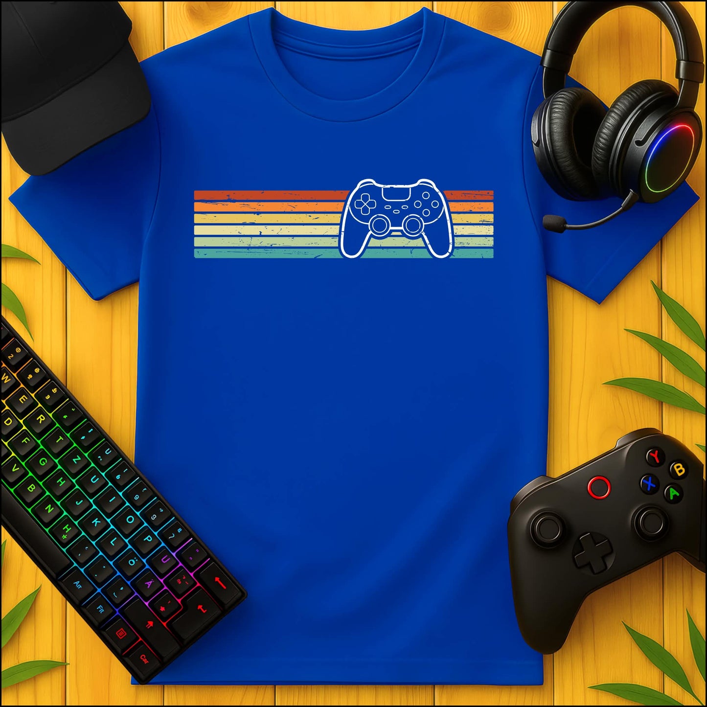 Retro Sunset Controller T-Shirt