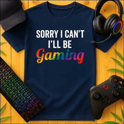 Sorry I cant Gaming bunt T-Shirt für Kids