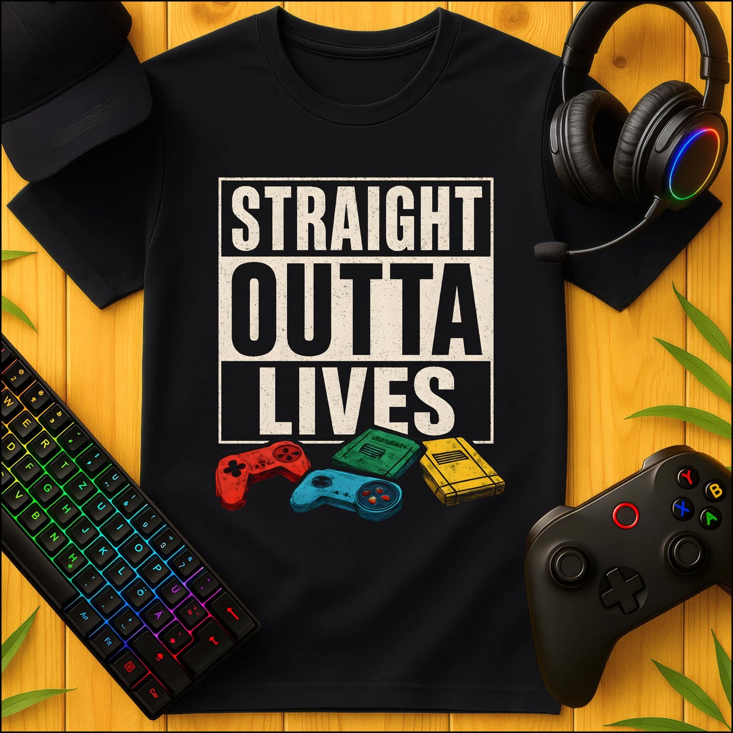 Straight Outta Lives T-Shirt für Kids