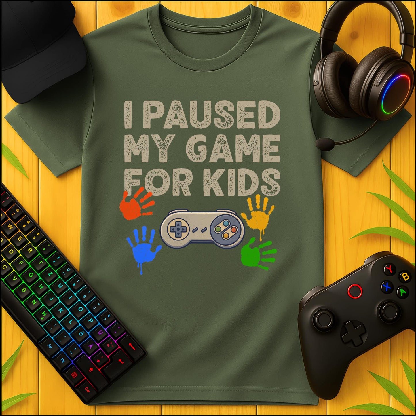 I paused my Game for Kids T-Shirt