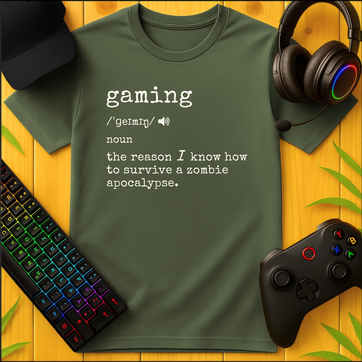 Gaming Definition Zombie T-Shirt
