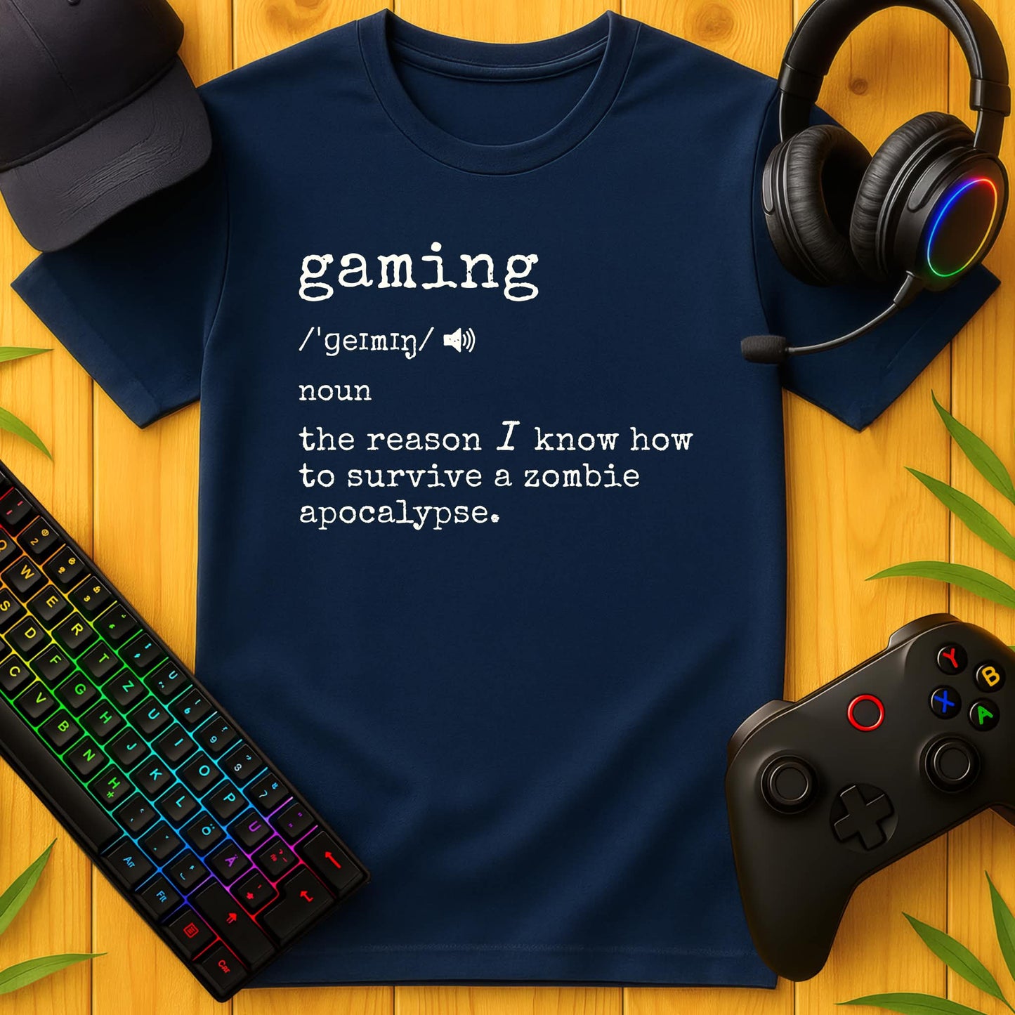 Gaming Definition Zombie T-Shirt