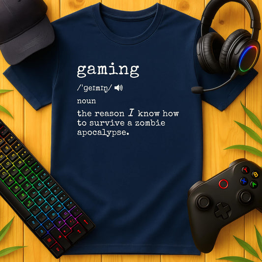 Gaming Definition Zombie T-Shirt