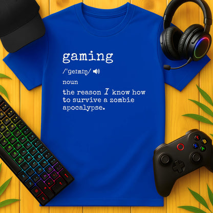 Gaming Definition Zombie T-Shirt