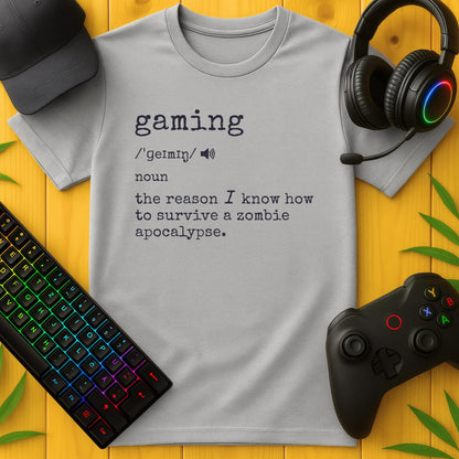 Gaming Definition Zombie T-Shirt