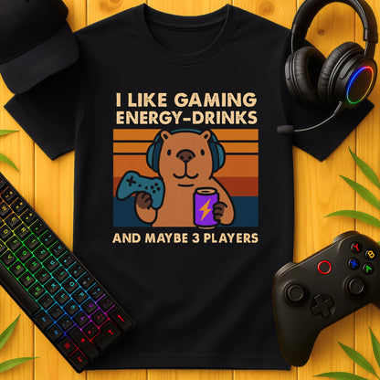Gaming and Energydrinks Capybara T-Shirt