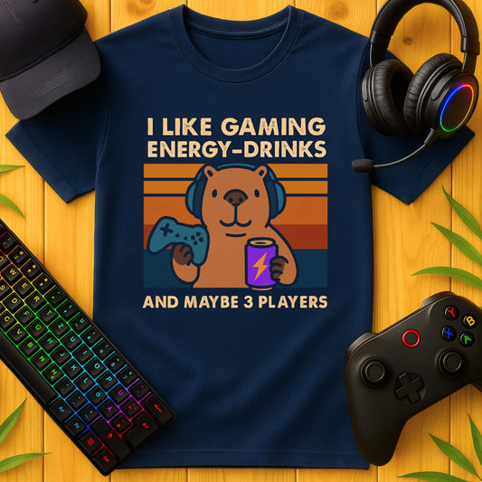 I Like Gaming and Energydrinks T-Shirt für Kids