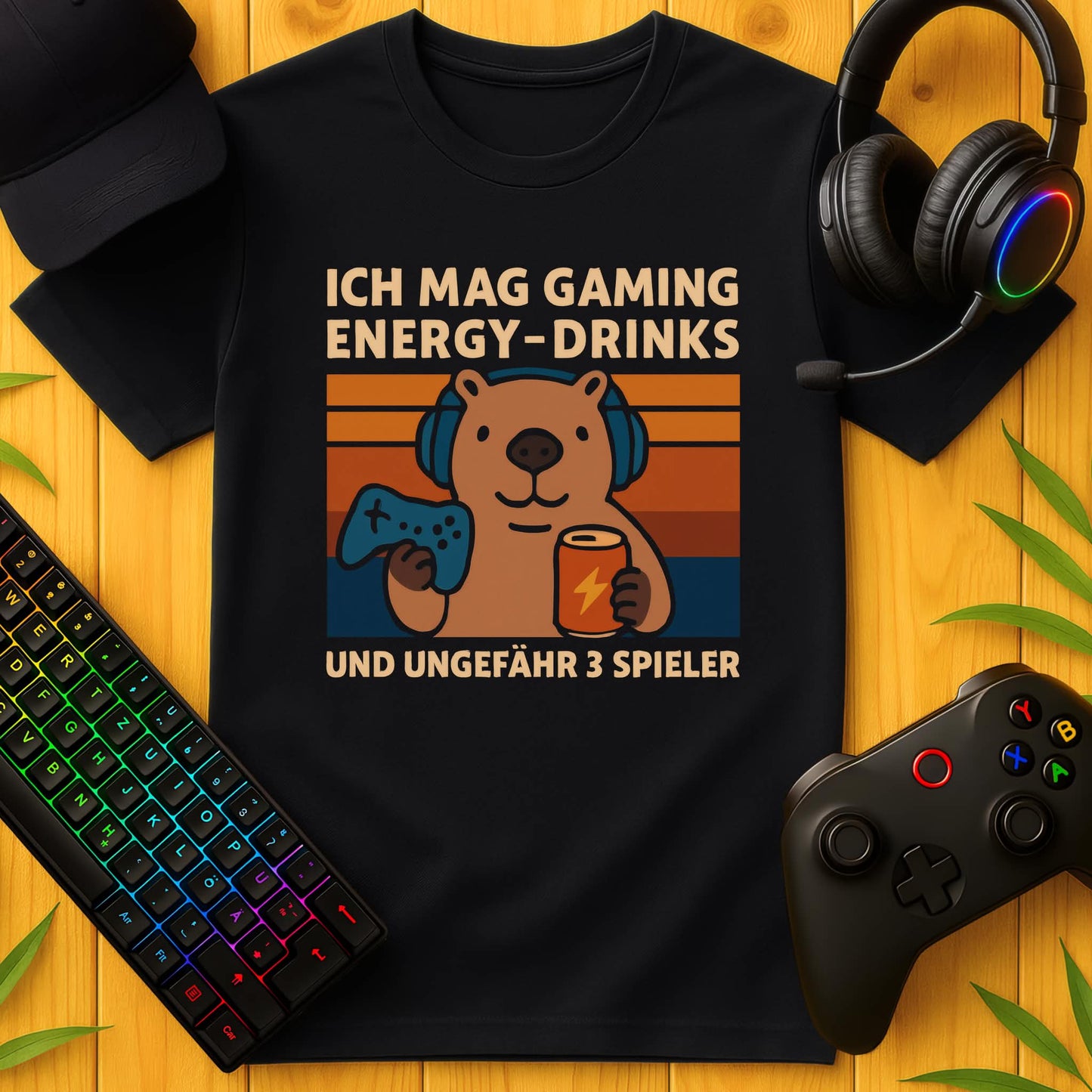 Gaming und Energydrinks Capybara T-Shirt