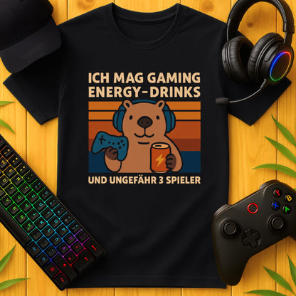 Gaming und Energydrinks Capybara T-Shirt