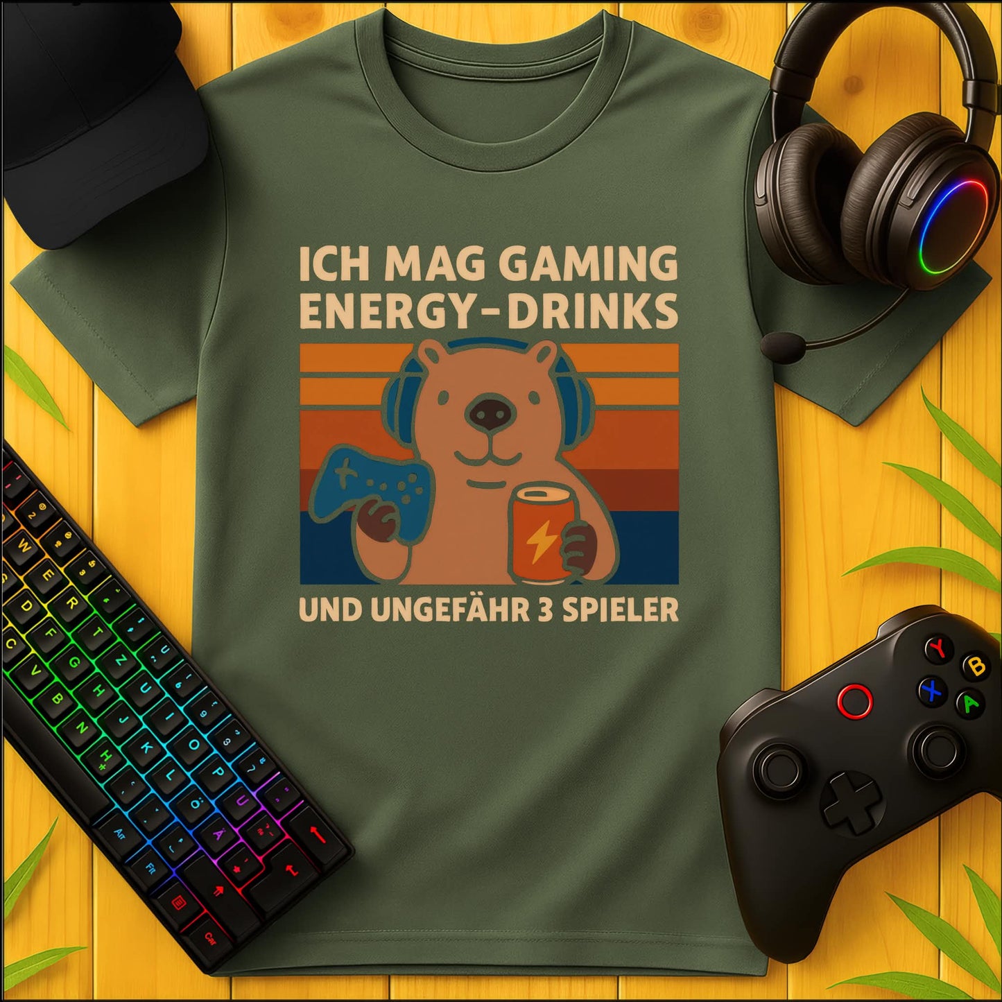 Gaming und Energydrinks Capybara T-Shirt