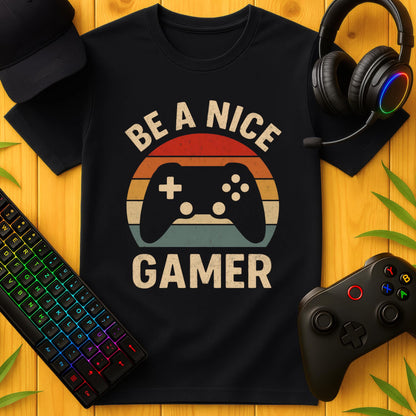Be a Nice Gamer T-Shirt für Kids