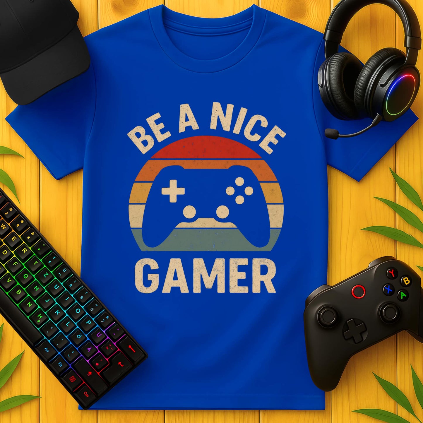Be a Nice Gamer T-Shirt für Kids