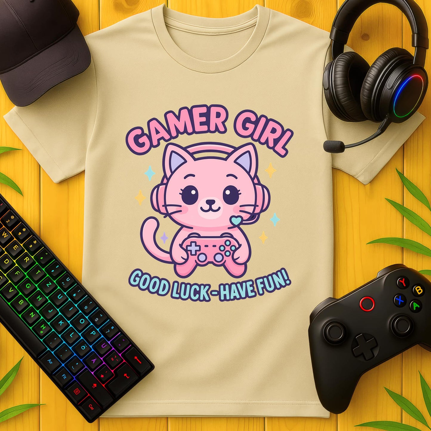 Gamer Girl Good Luck T-Shirt