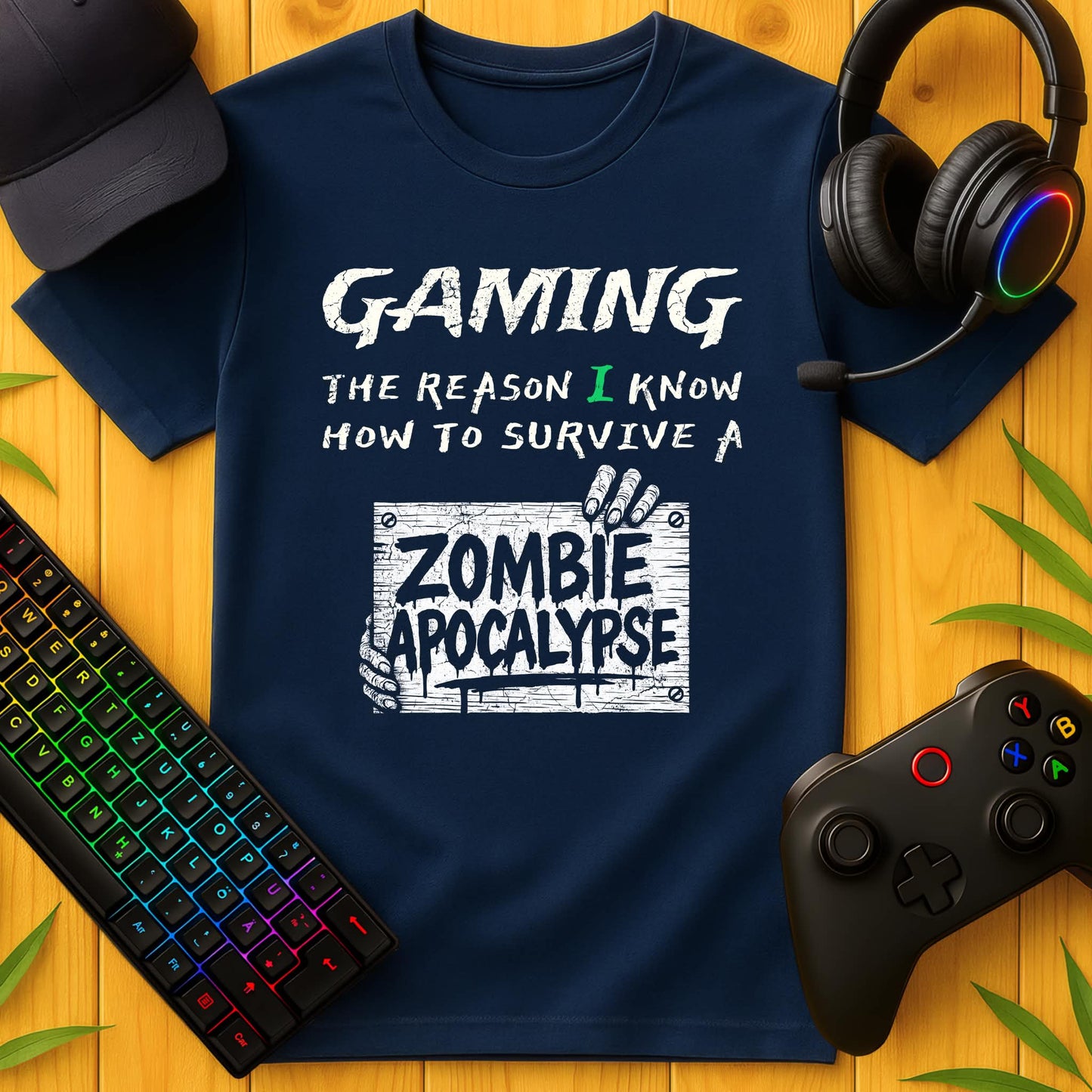 Gaming Zombie Apocalypse T-Shirt für Kids