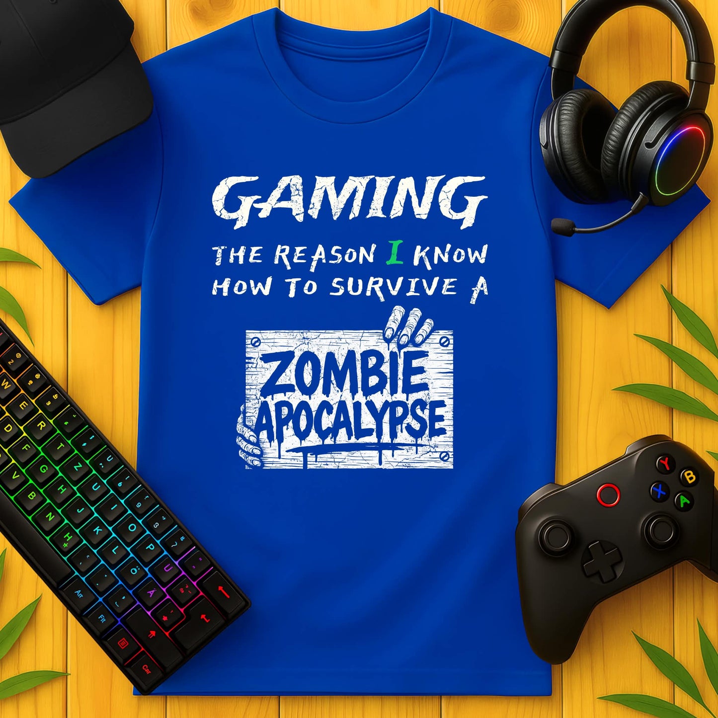 Gaming Zombie Apocalypse T-Shirt für Kids