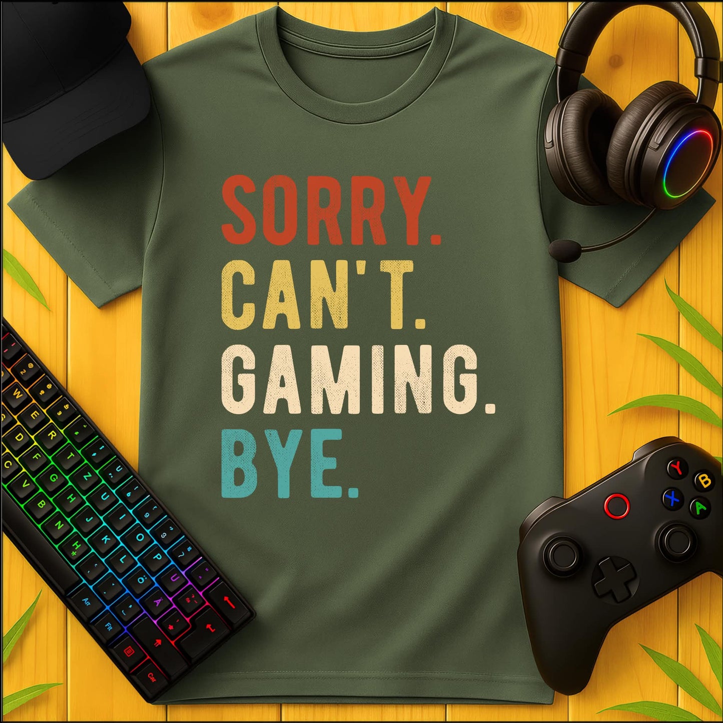 Sorry Cant Gaming T-Shirt