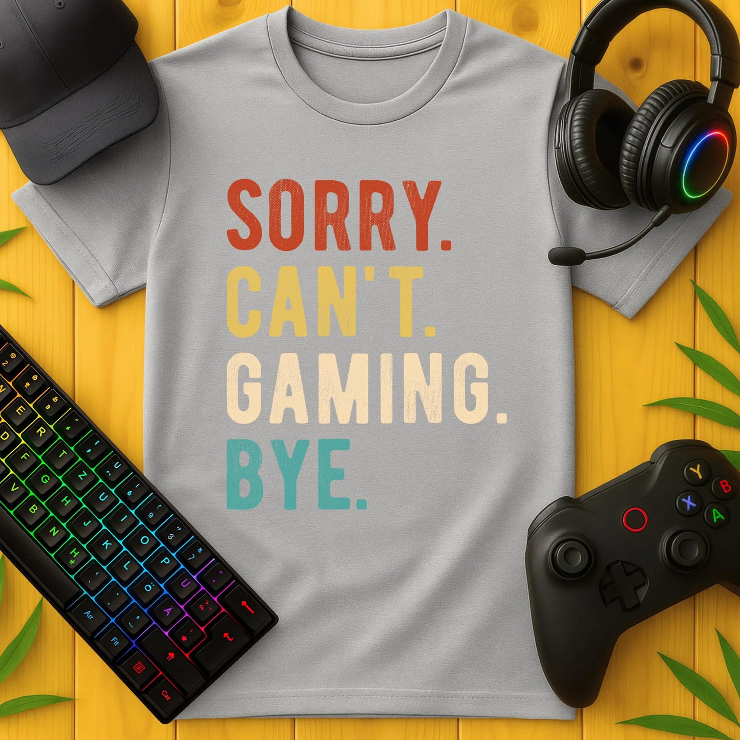 Sorry Cant Gaming T-Shirt