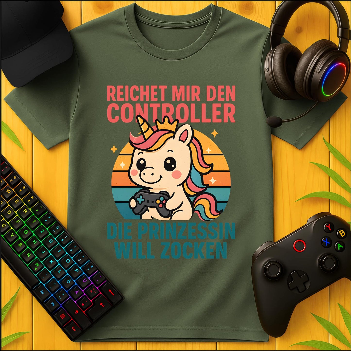Prinzessin will Zocken süss T-Shirt
