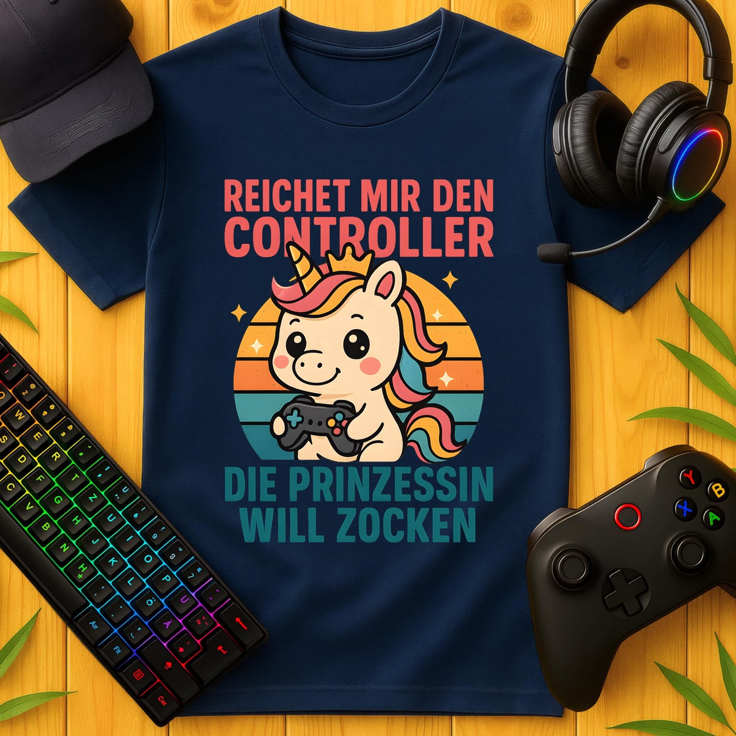 Prinzessin will Zocken süss T-Shirt