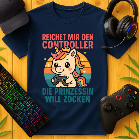 Die Prinzessin will Zocken T-Shirt für Kids