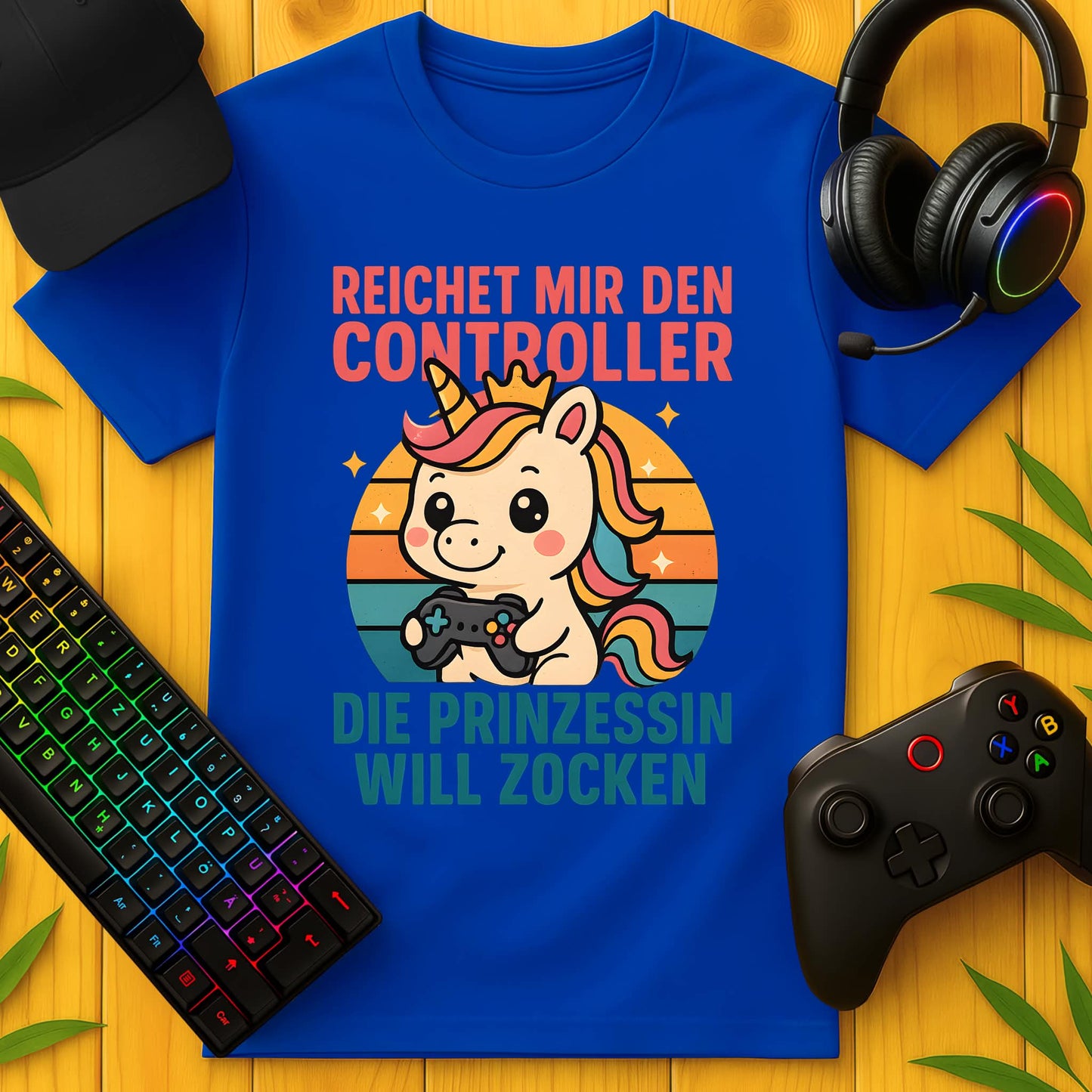 Die Prinzessin will Zocken T-Shirt für Kids