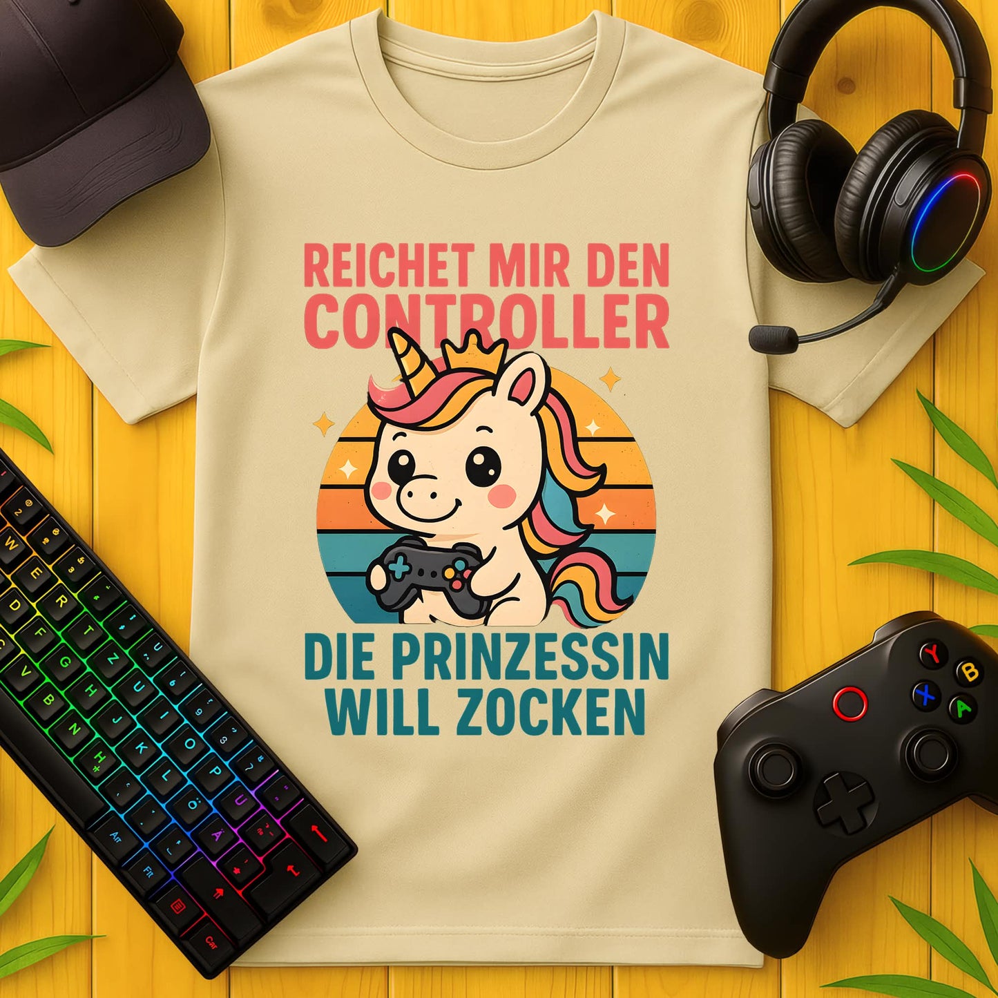 Prinzessin will Zocken süss T-Shirt