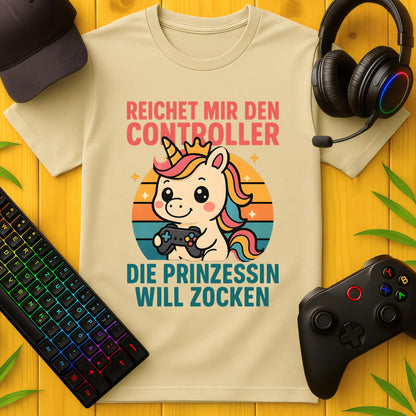 Prinzessin will Zocken süss T-Shirt