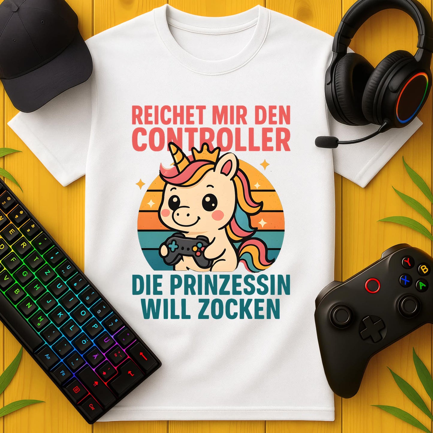 Prinzessin will Zocken süss T-Shirt