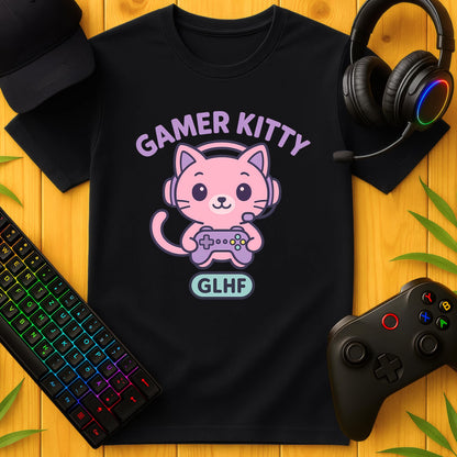 Gamer Kitty GLHF T-Shirt für Kids