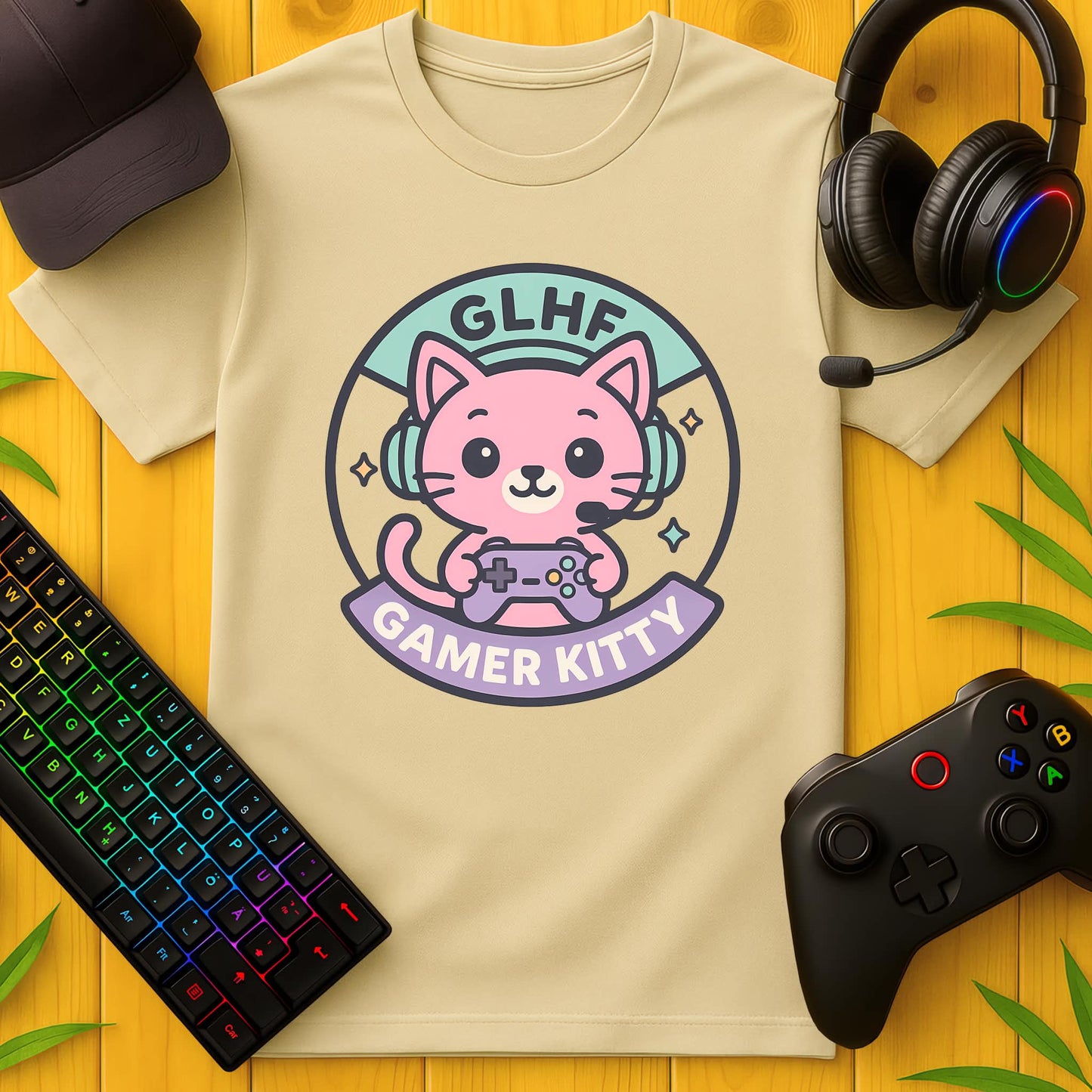 Gamer Kitty Batch T-Shirt