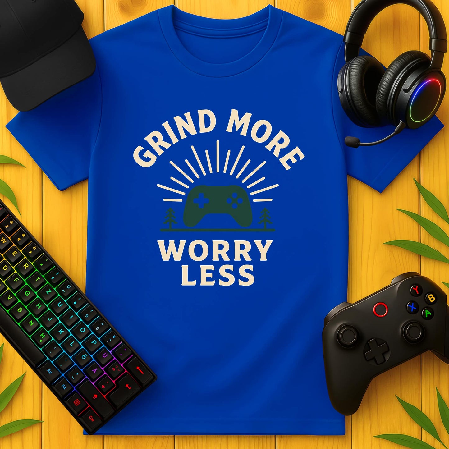 Grind More Worry Less T-Shirt
