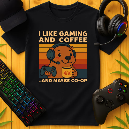 I Like Gaming Coffe and Co-Op T-Shirt
